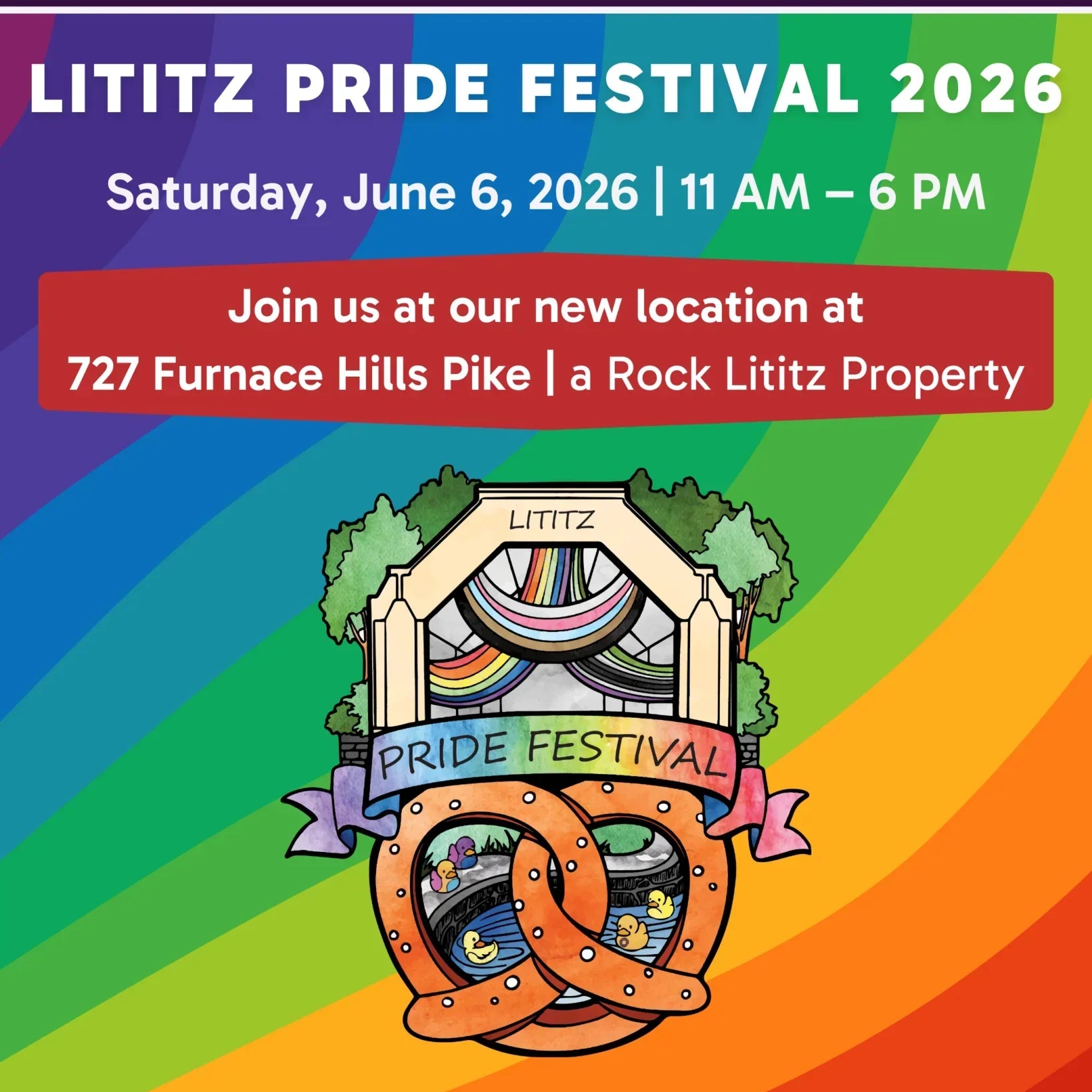 Lititz Pride Festival 2026: June 6, 2026