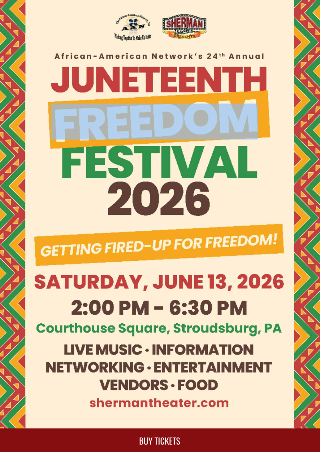 Juneteenth Freedom Festival 2026: June 13, 2026