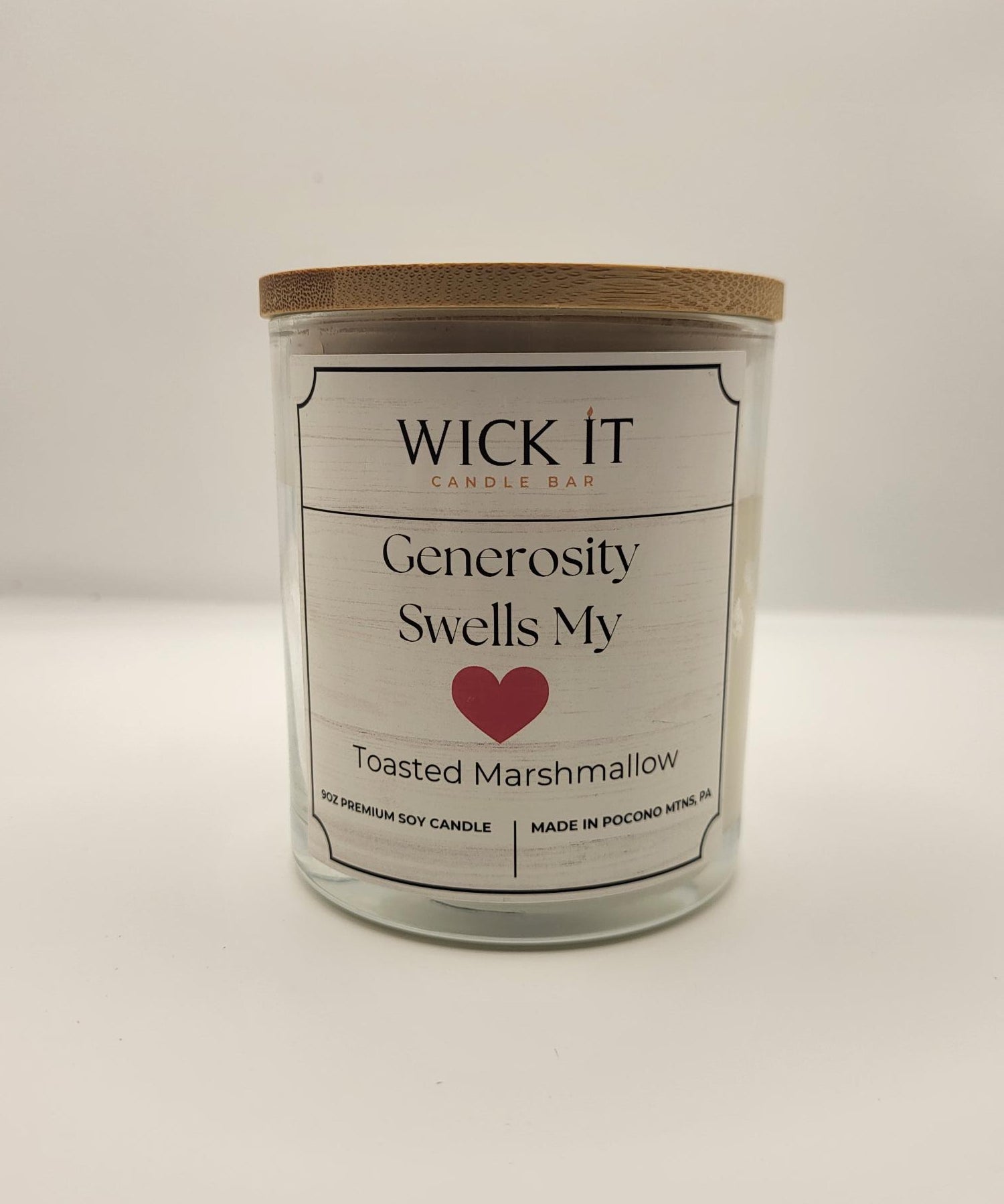 Generosity Swells my Heart | 9oz Soy Candle