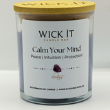 Calm Your Mind | Amethyst | 9oz Soy Candle