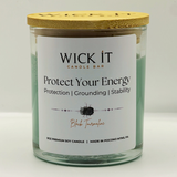Protect Your Energy | Black Tourmaline | 9oz Soy Candle