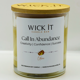 Call In Abundance | Citrine | 9oz Soy Candle