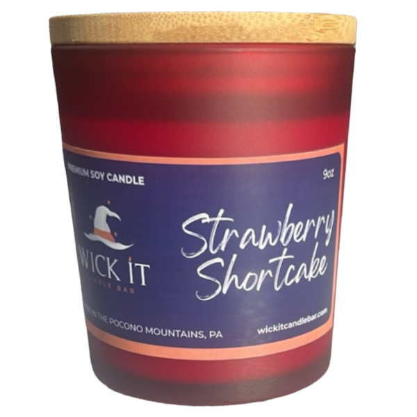 Wick It Candle Bar Strawberry Shortcake Soy Candle | 9 ounce