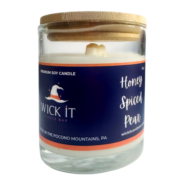 Wick It Candle Bar Honey Spiced Pear Soy Candle | 9 ounce