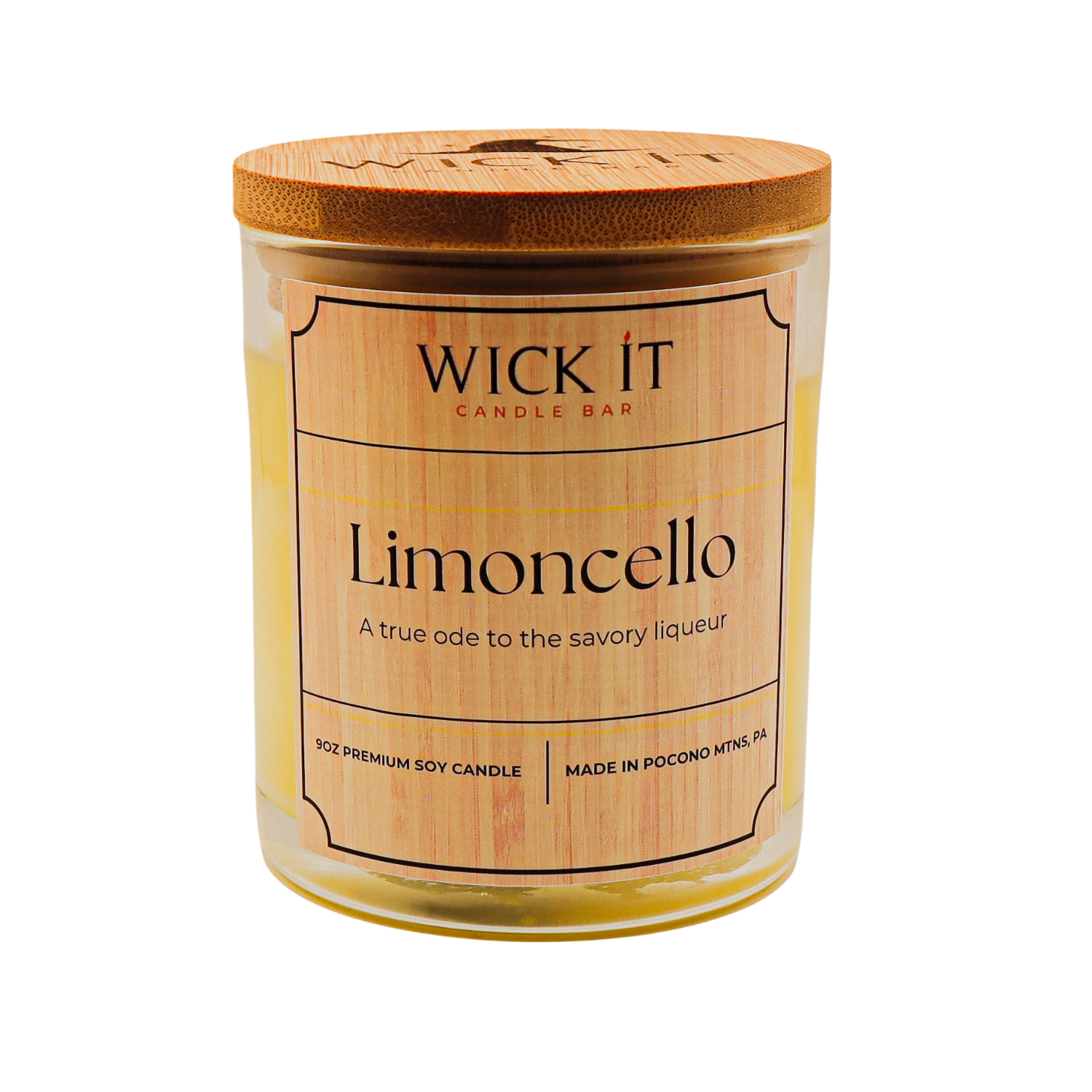 Wick It Candle Bar Limoncello Soy Candle | 9 ounce