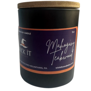 Wick It Candle Bar Mahogany Teakwood Soy Candle | 9 ounce