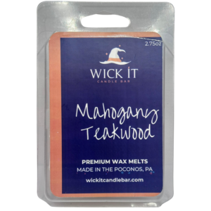 Wick It Candle Bar Mahogany Teakwood Wax Melt | 6 Pack