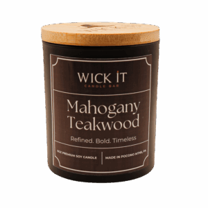Wick It Candle Bar Mahogany Teakwood Soy Candle | 9 ounce