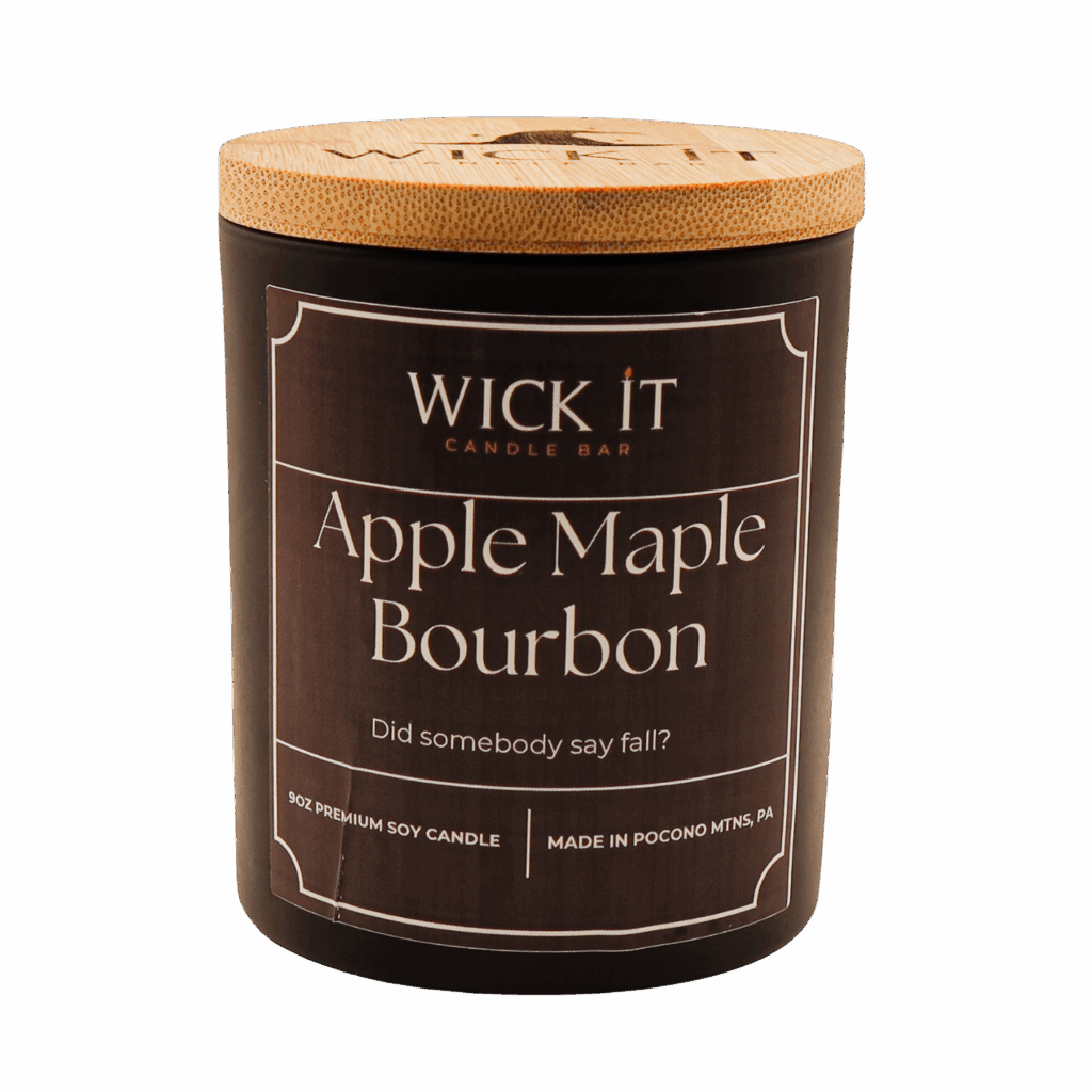 ECO CULTURE Maple Scent Candle - Wooden Wick Soy Candle In Tin, 75 Hour Burn