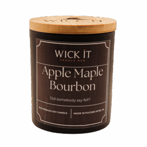 Wick It Candle Bar Apple Maple Bourbon Soy Candle | 9 ounce