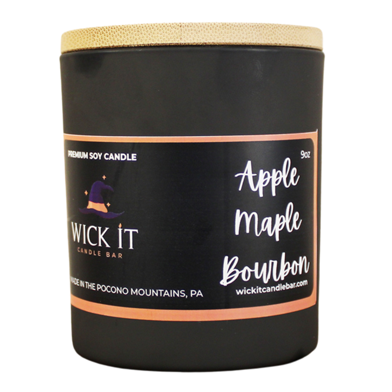 Wick It Candle Bar Apple Maple Bourbon Soy Candle | 9 ounce