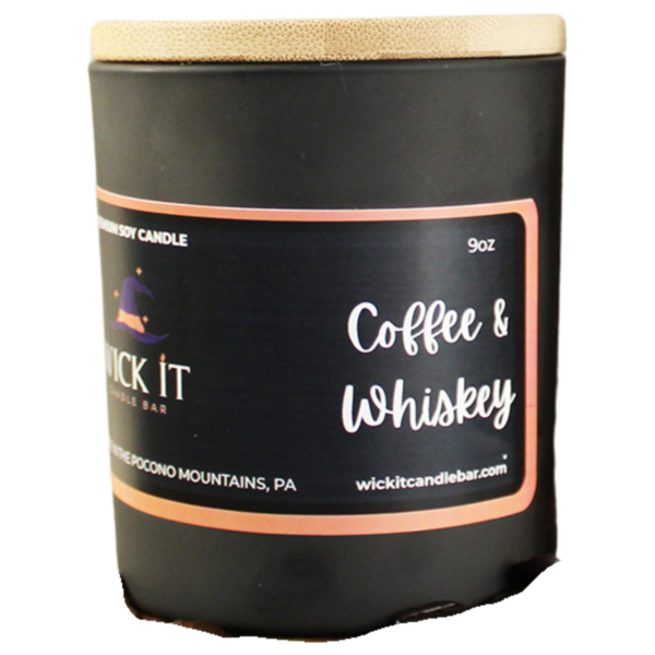 Wick It Candle Bar Coffee Whiskey Soy Candle | 9 ounce