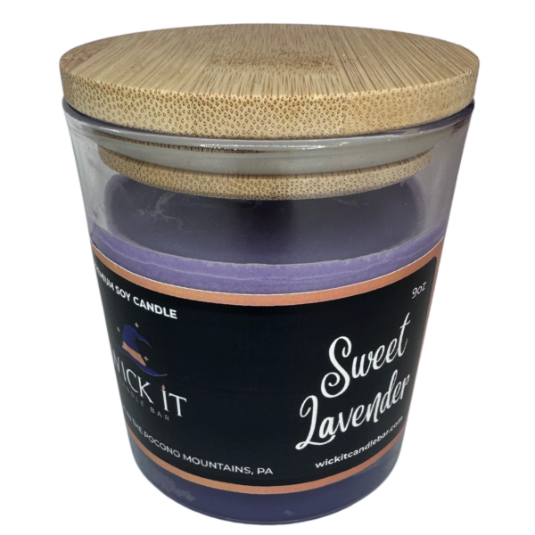 Wick It Candle Bar Sweet Lavender Soy Candle | 9 ounce