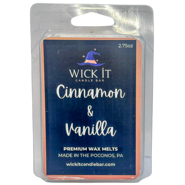 Wick It Candle Bar Cinnamon Vanilla Wax Melt | 6 Pack