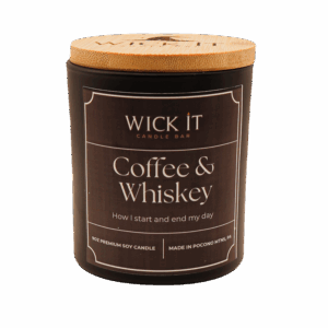 Wick It Candle Bar Coffee Whiskey Soy Candle | 9 ounce
