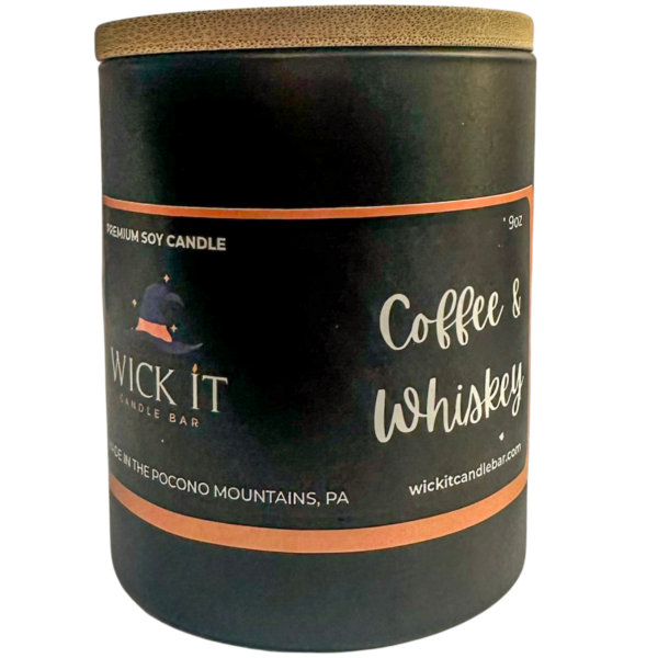 Wick It Candle Bar Coffee Whiskey Soy Candle | 9 ounce