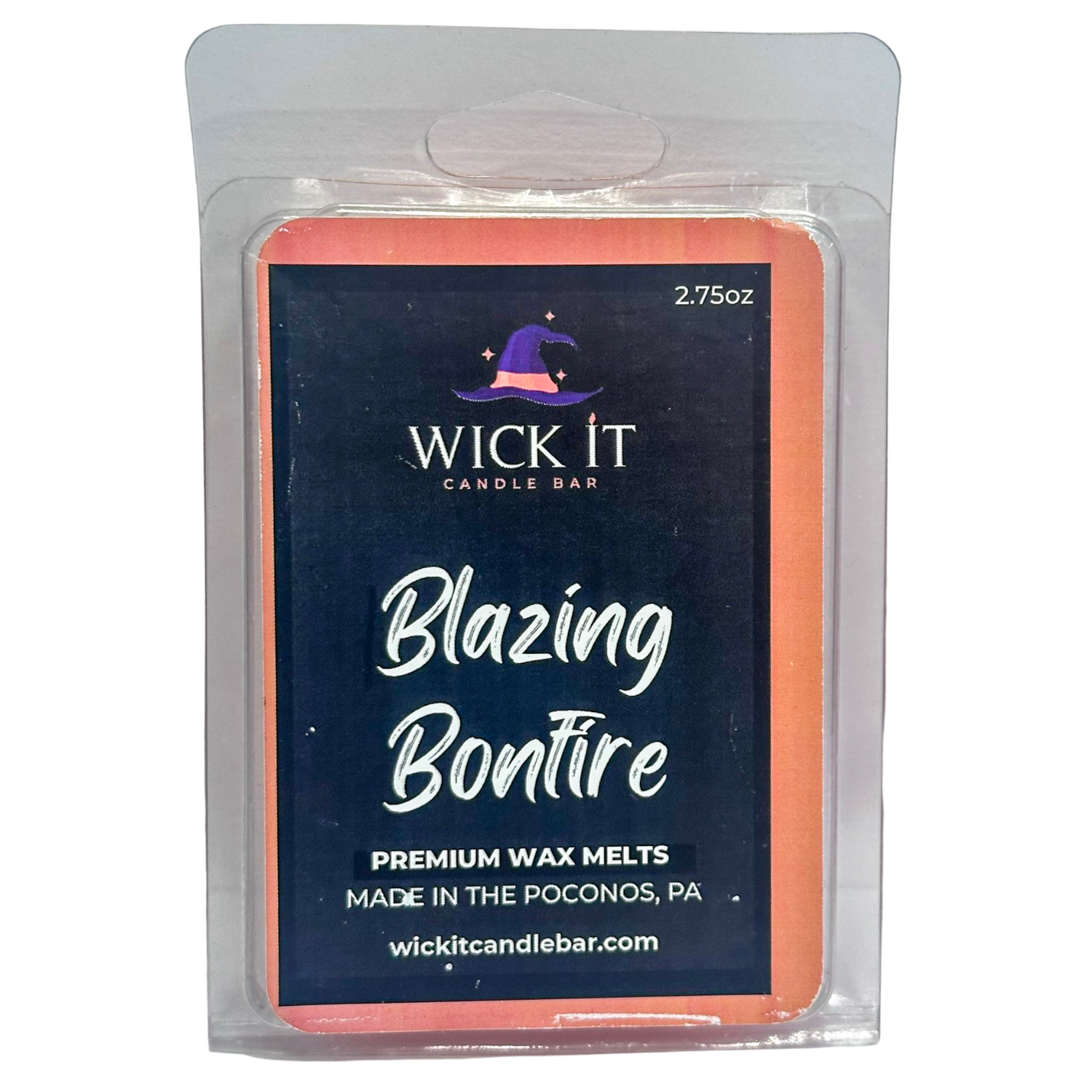 Wick It Candle Bar Blazing Bonfire Wax Melt | 6 Pack