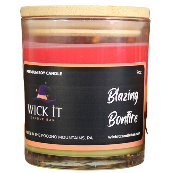 Wick It Candle Bar Blazing Bonfire Soy Candle | 9 ounce