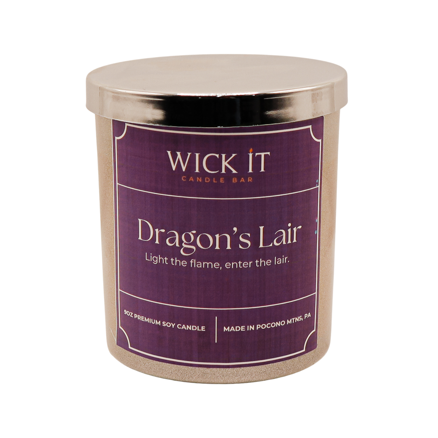 Wick It Candle Bar Dragon's Lair Soy Candle | 9 ounce