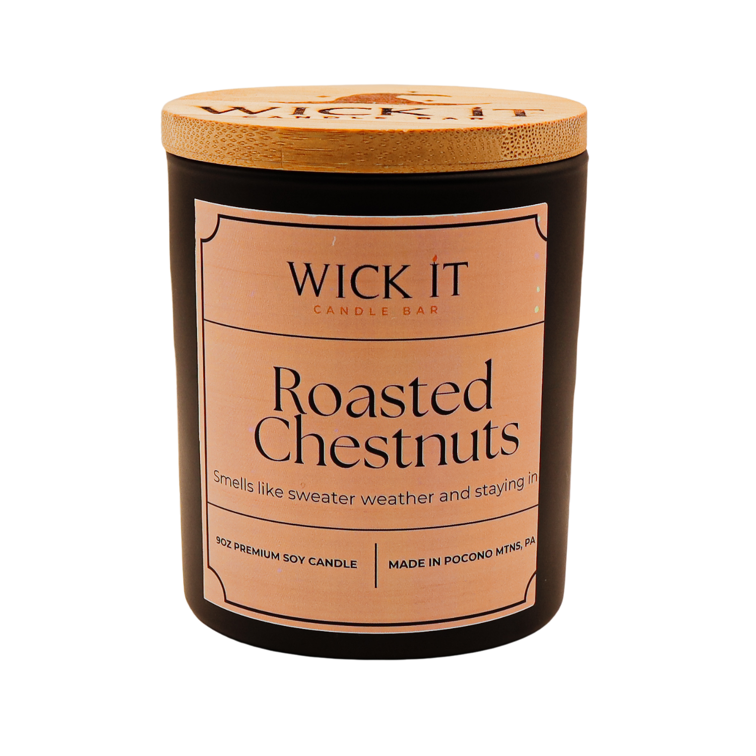 Wick It Candle Bar Roasted Chestnuts Soy Candle | 9 ounce