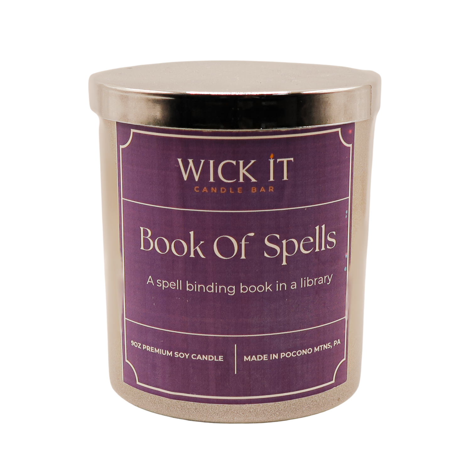 Wick It Candle Bar Book of Spells Soy Candle | 9 oz