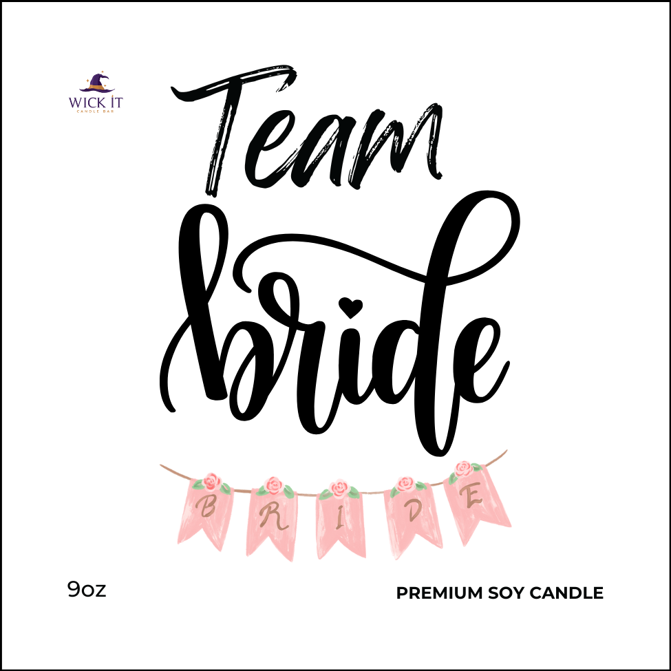 Team Bride Custom Candle and Wax Melt