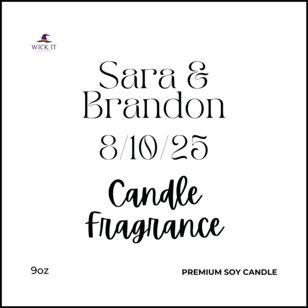 Custom Couple Name Custom Candles and Wax Melts