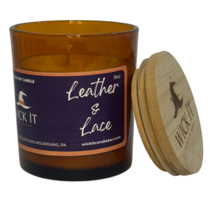 Wick It Candle Bar Leather and Lace Soy Candle | 9 ounce