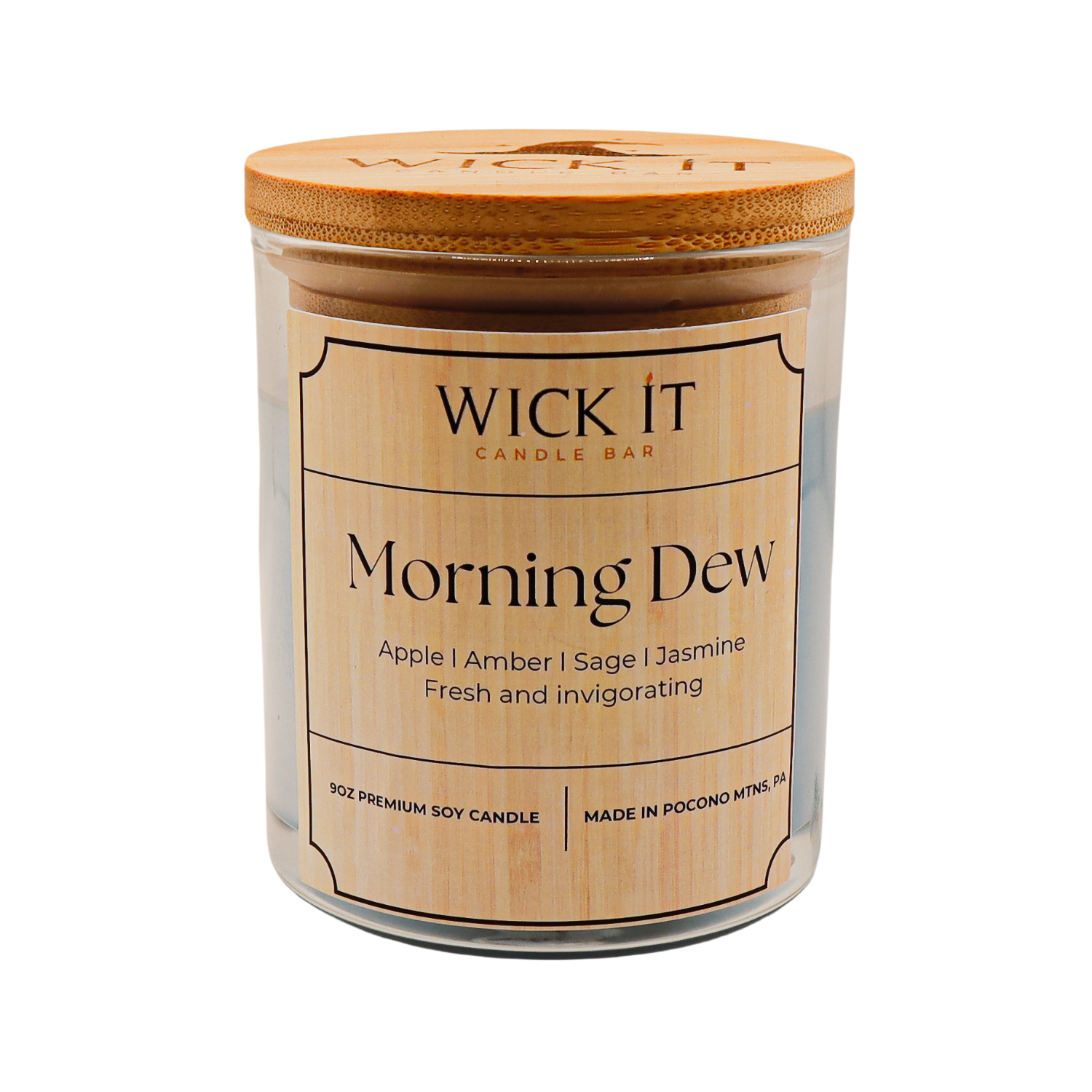 Wick It Candle Bar Morning Dew Soy Candle | 9 ounce