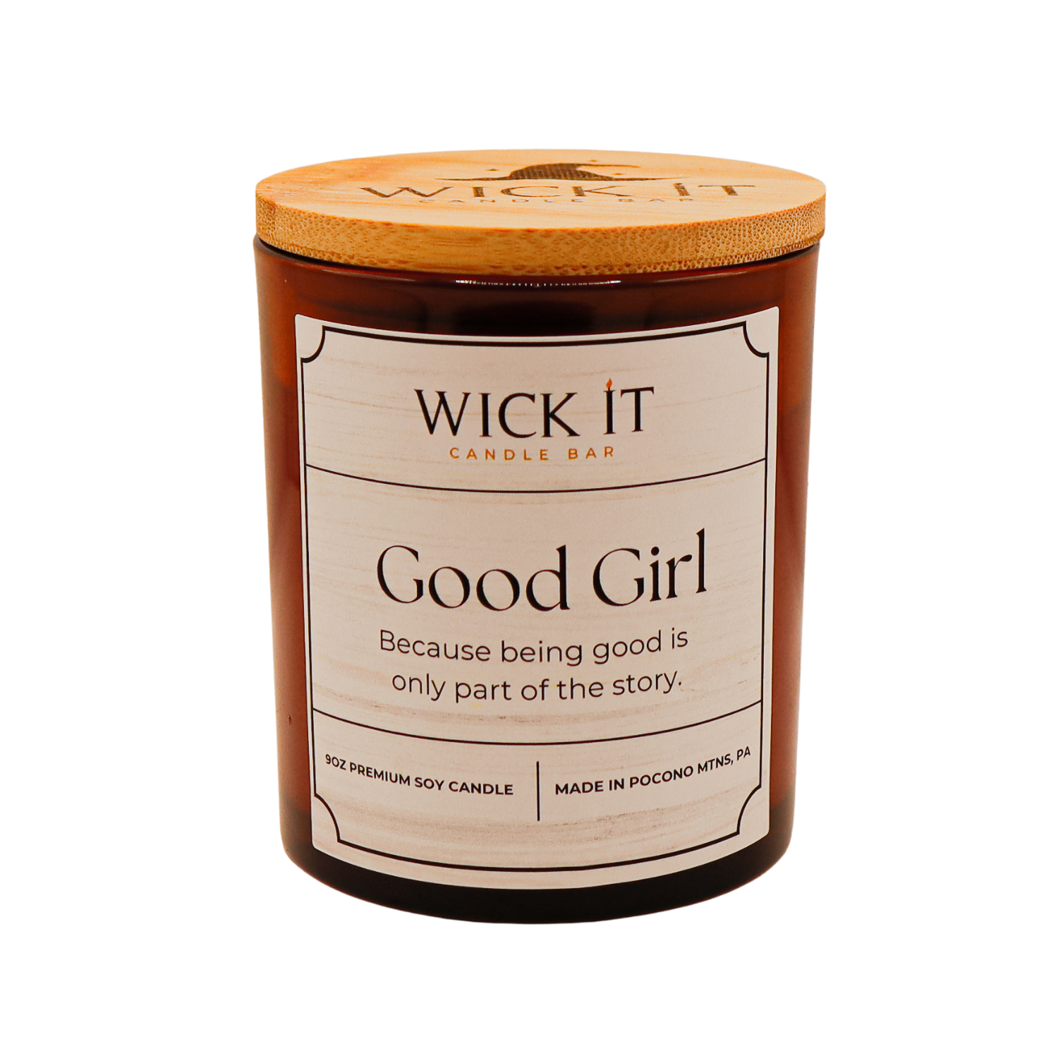 Wick It Candle Bar Good Girl Soy Candle | 9 ounce