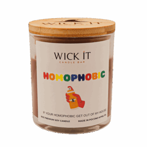 Wick It Candle Bar Homophobic Repellent Soy Candle | 9 ounce