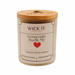 Wick It Candle Bar Toasted Marshmallow Soy Candle | 9 ounce