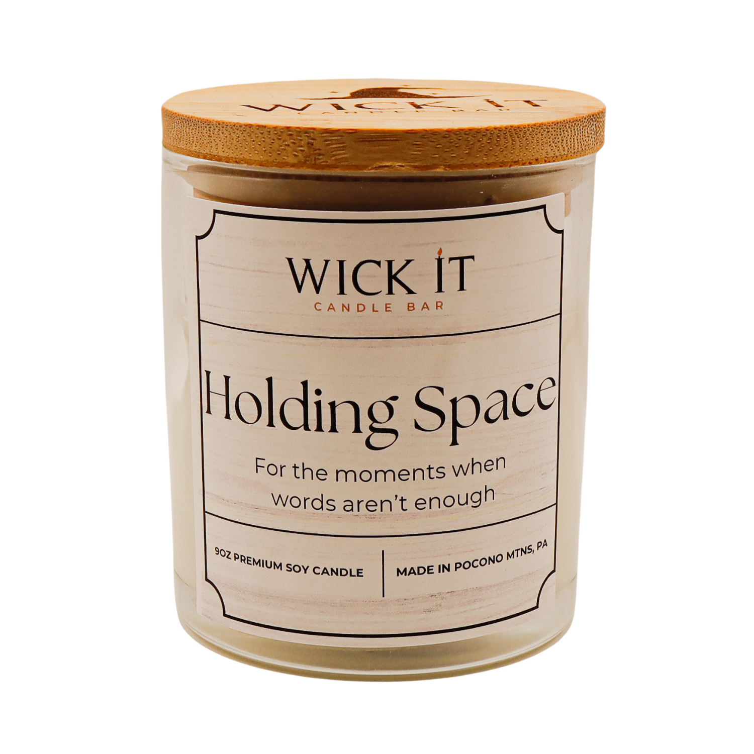 Wick It Candle Bar Holding Space Soy Candle | 9 oz