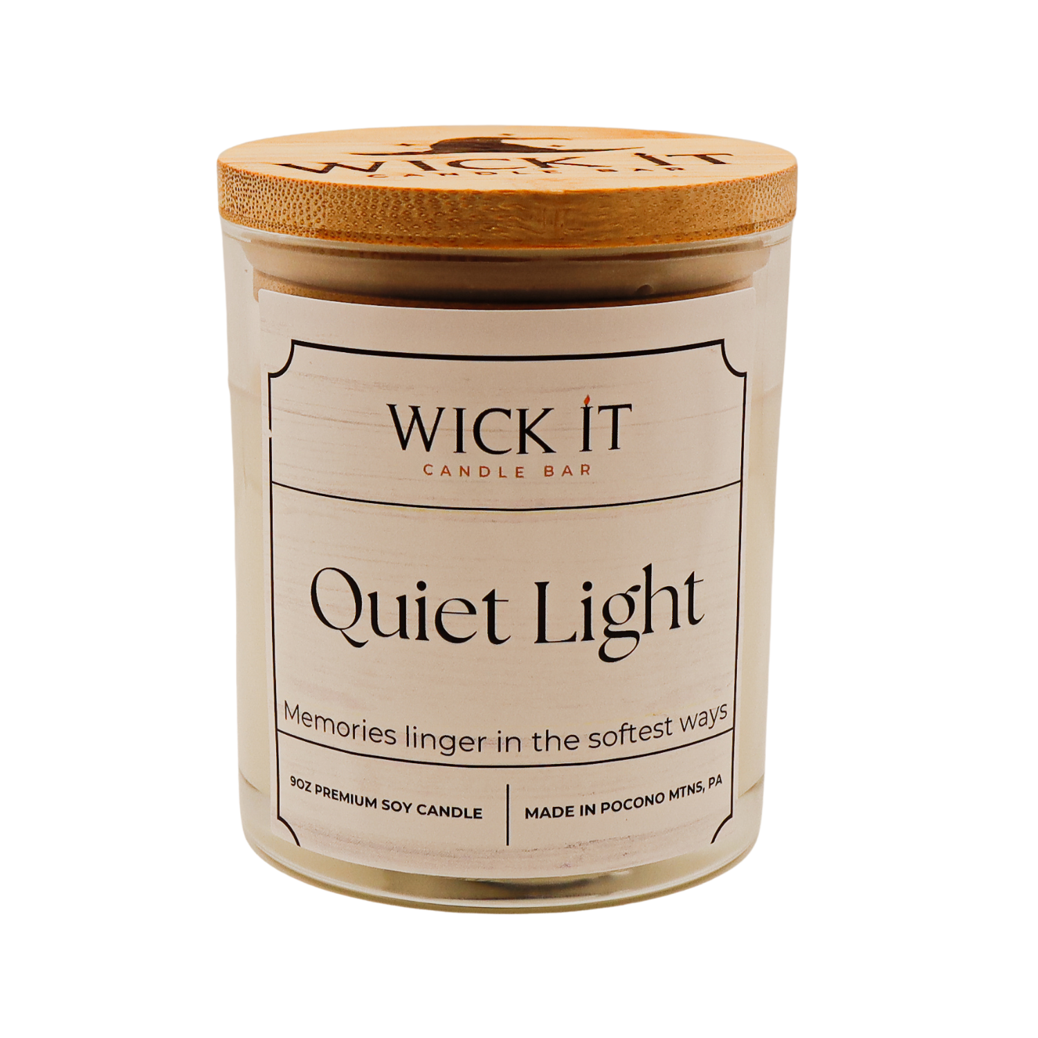 Wick It Candle Bar Quiet Light Soy Candle | 9 oz