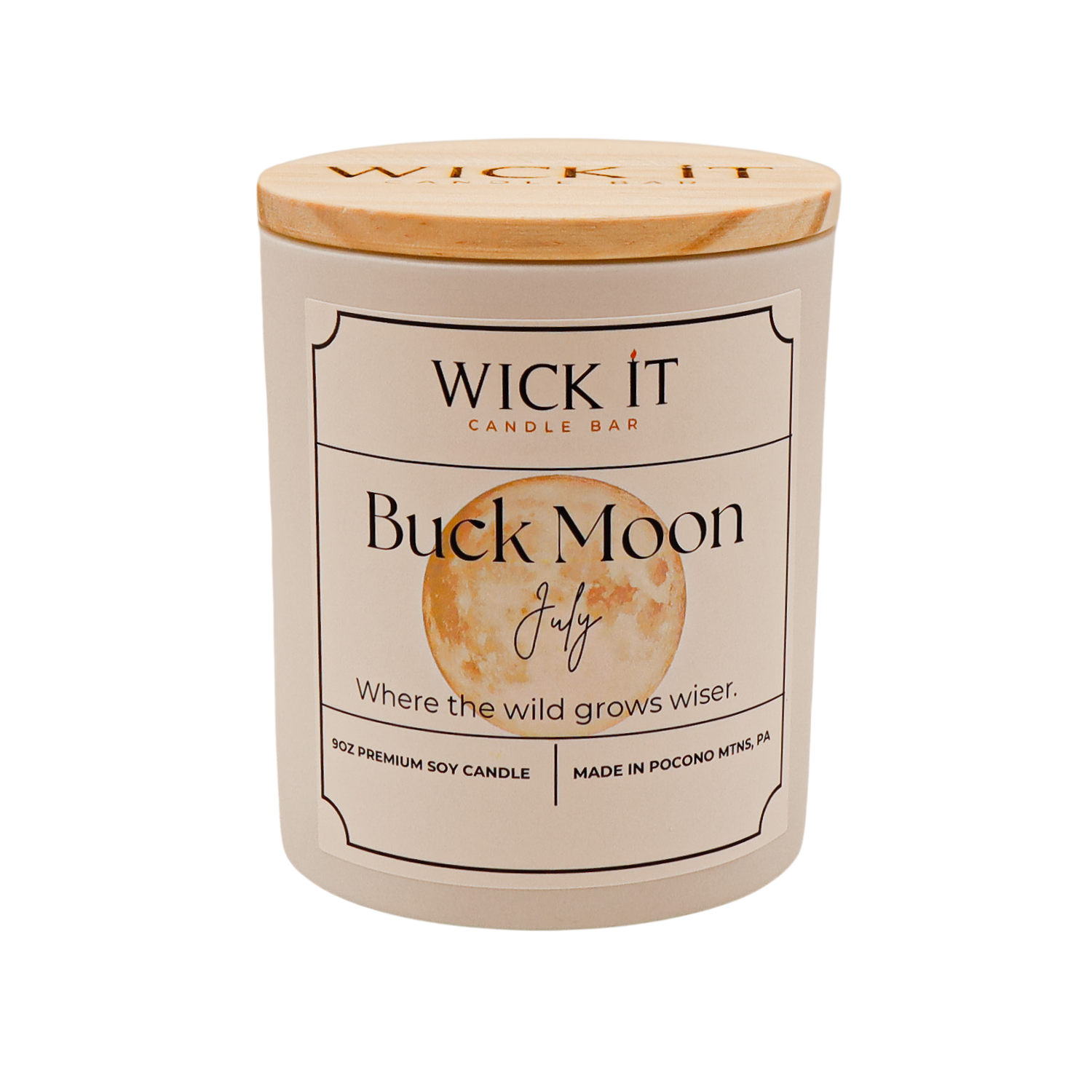 Wick It Candle Bar Buck Moon Soy Candle | 9 ounce