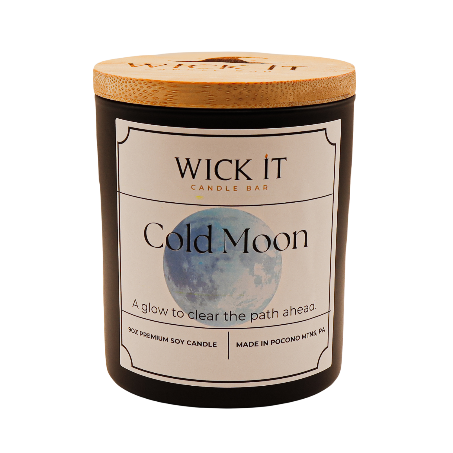 Wick It Candle Bar Cold Moon Soy Candle | 9 ounce