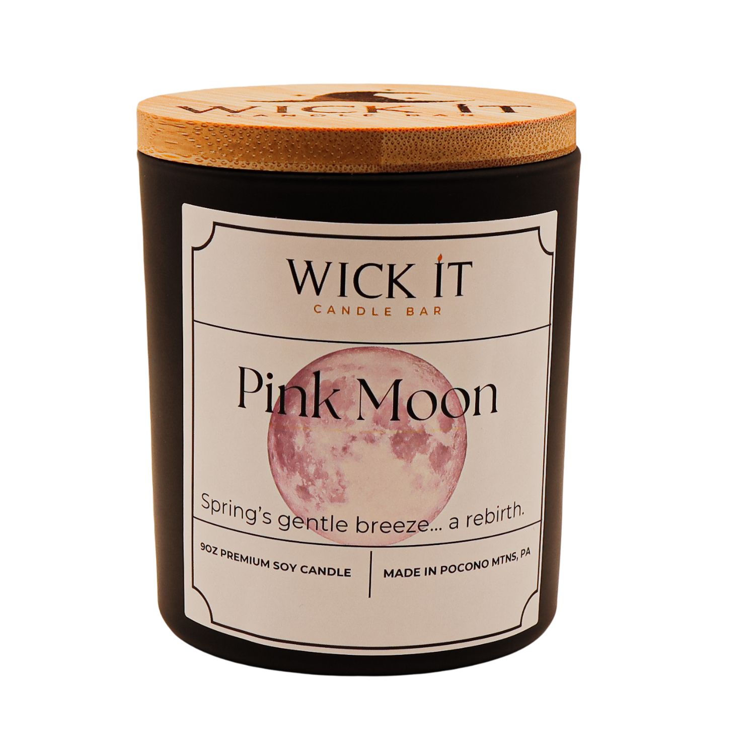 Wick It Candle Bar Pink Moon Soy Candle | 9 ounce