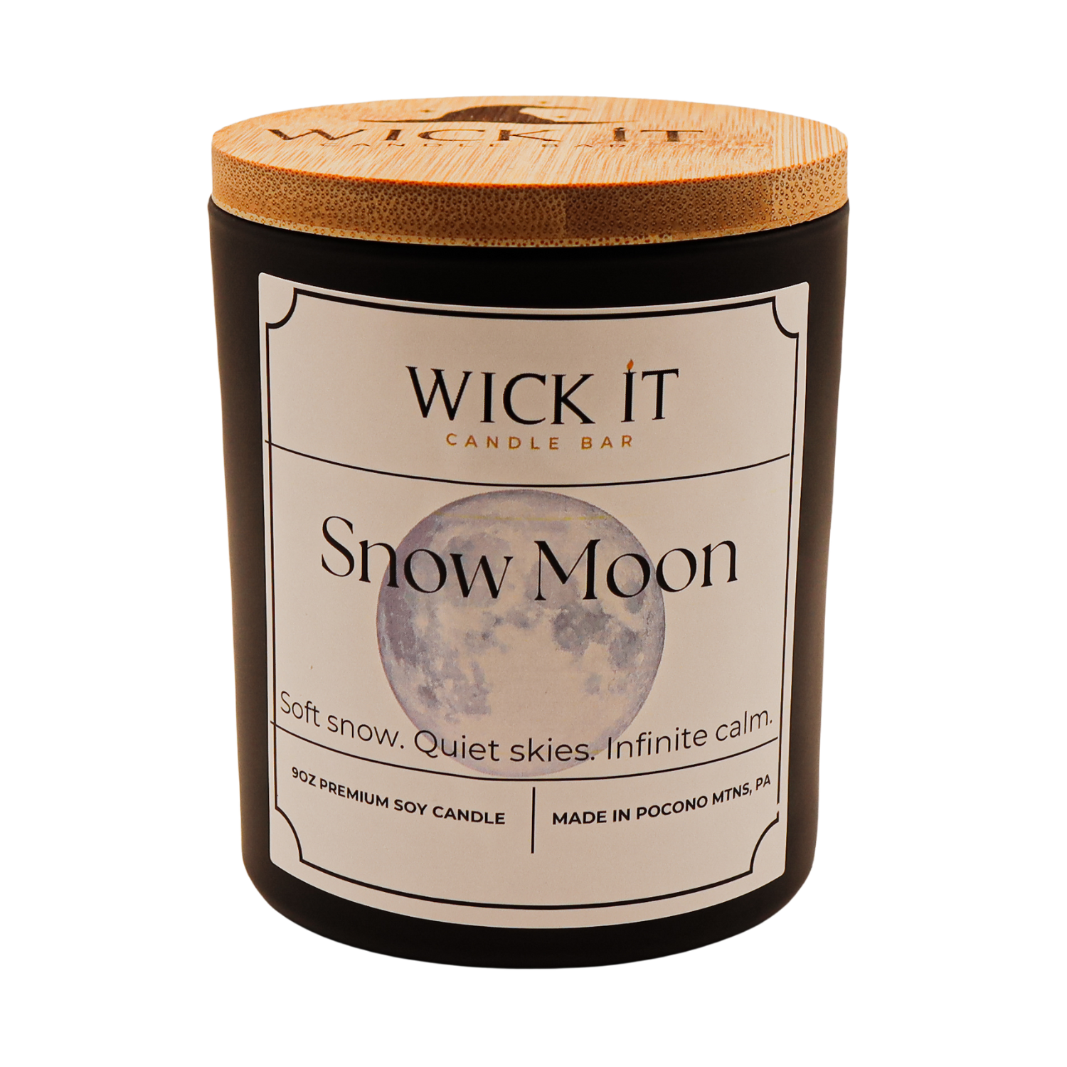 Wick It Candle Bar Snow Moon Soy Candle | 9 ounce