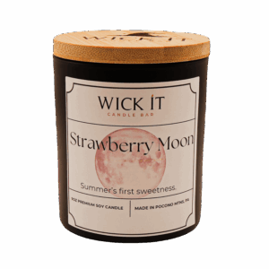 Wick It Candle Bar Strawberry Moon Soy Candle | 9 ounce