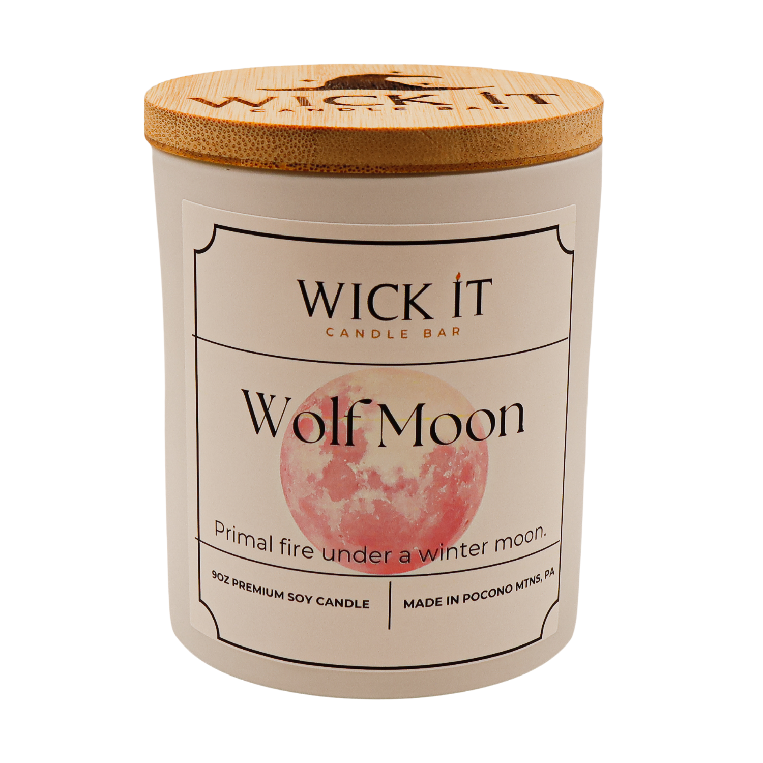 Wick It Candle Bar Wolf Moon Soy Candle | 9 ounce