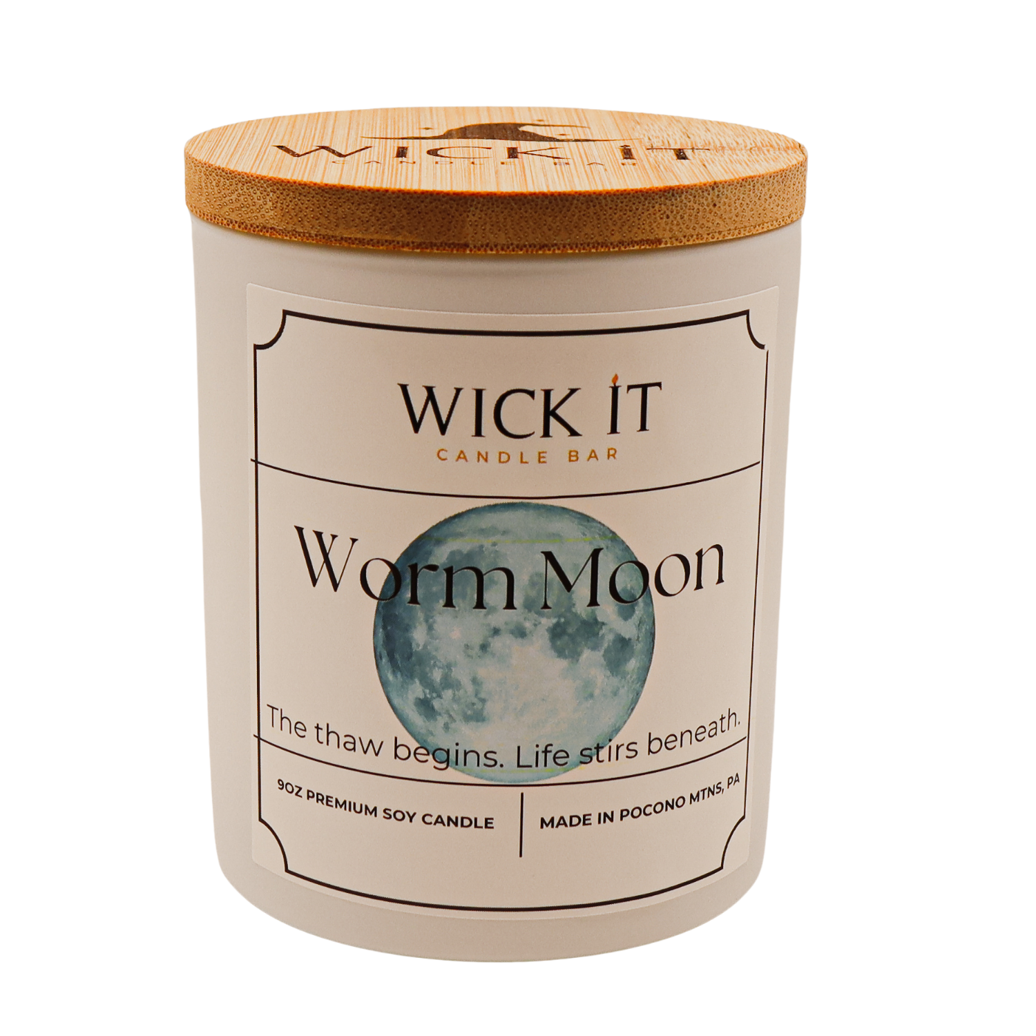 Wick It Candle Bar Worm Moon Soy Candle | 9 ounce