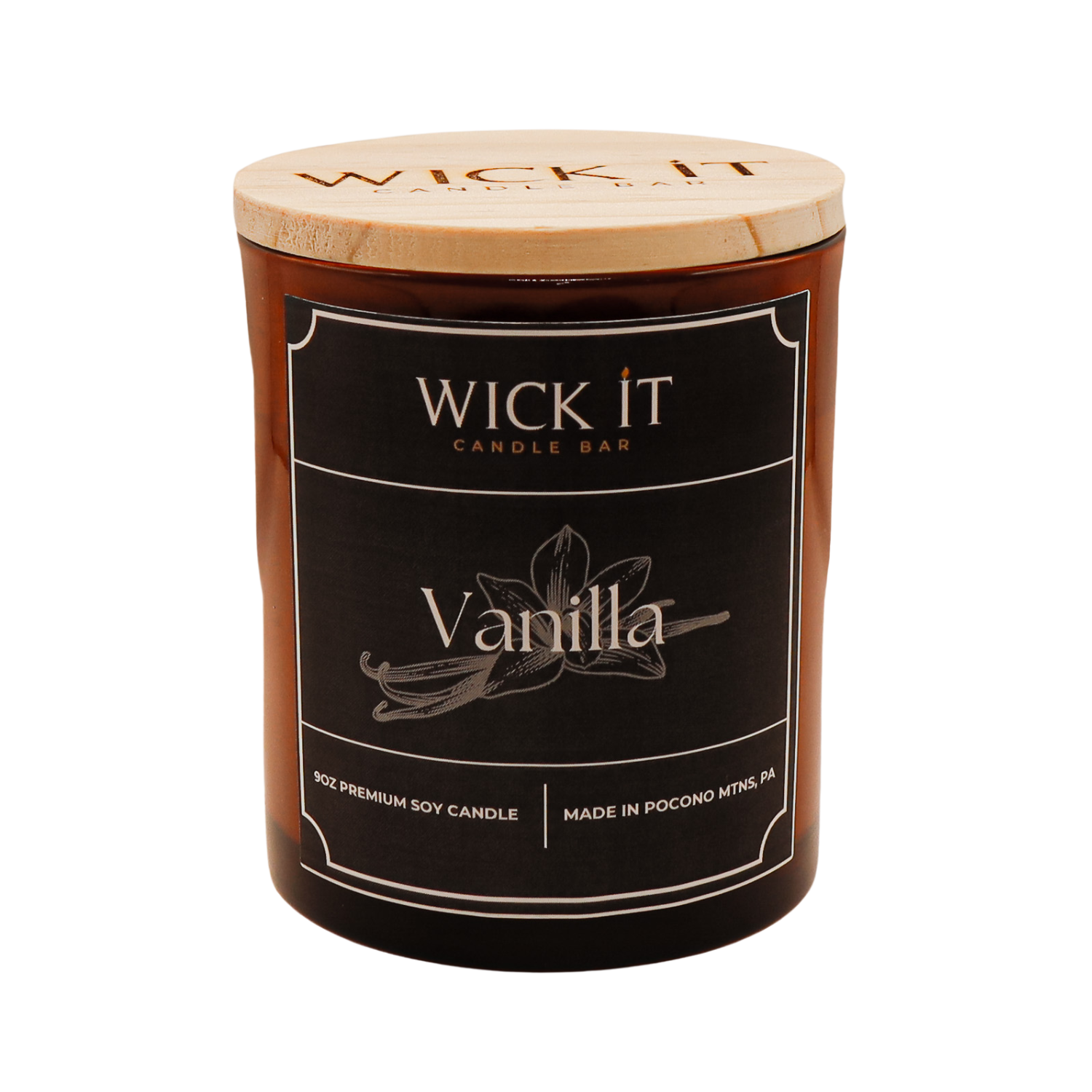 Wick It Candle Bar Vanilla Soy Candle | 9 ounce