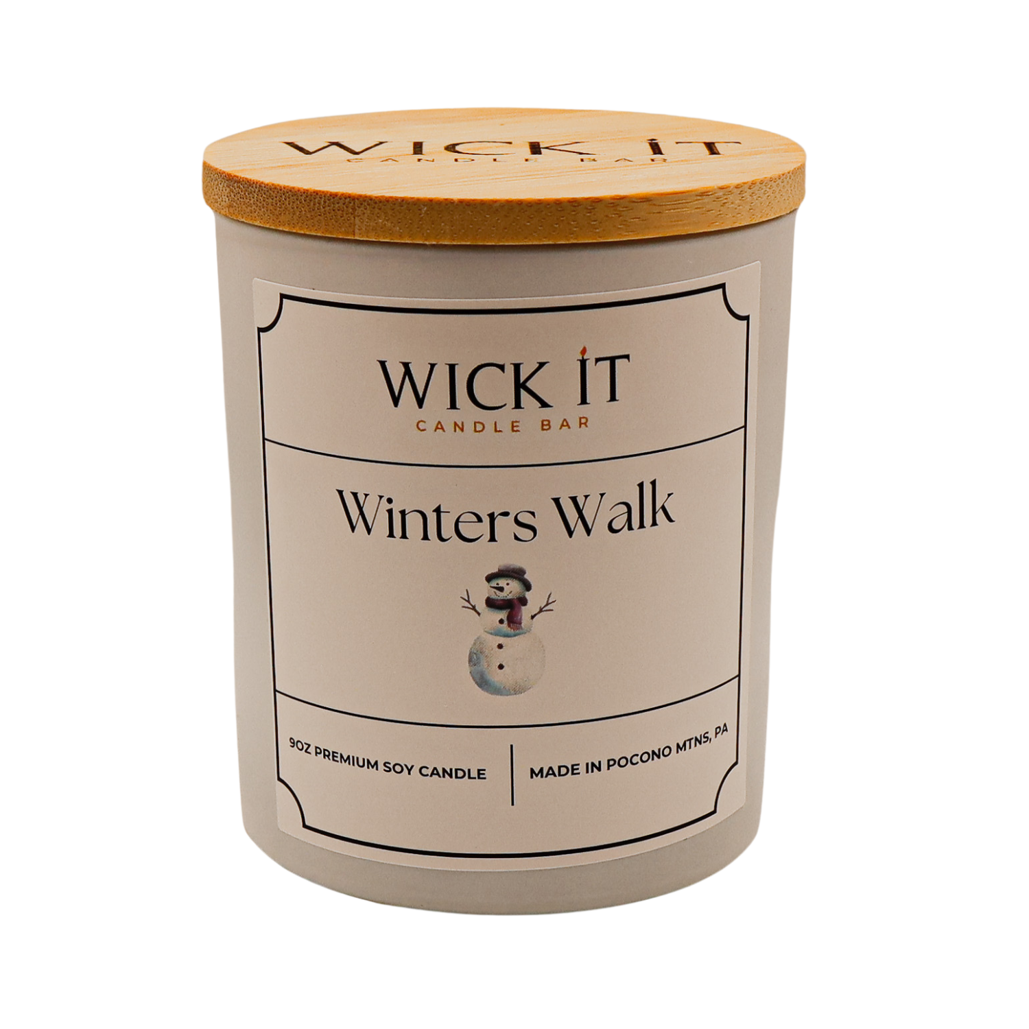 Wick It Candle Bar Winters Walk Soy Candle | 9 ounce