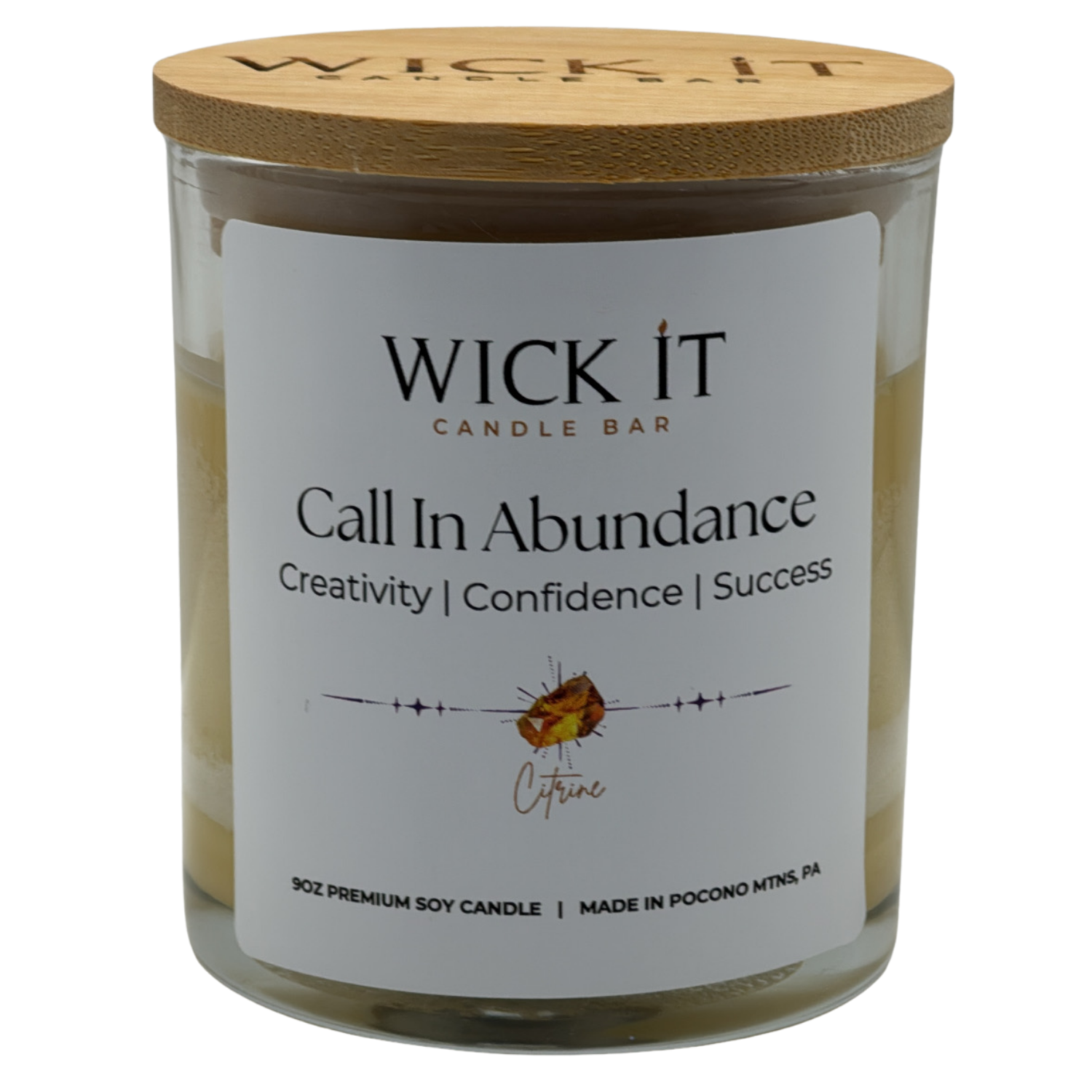 Wick It Candle Bar Call In Abundance Soy Candle | 9 ounce
