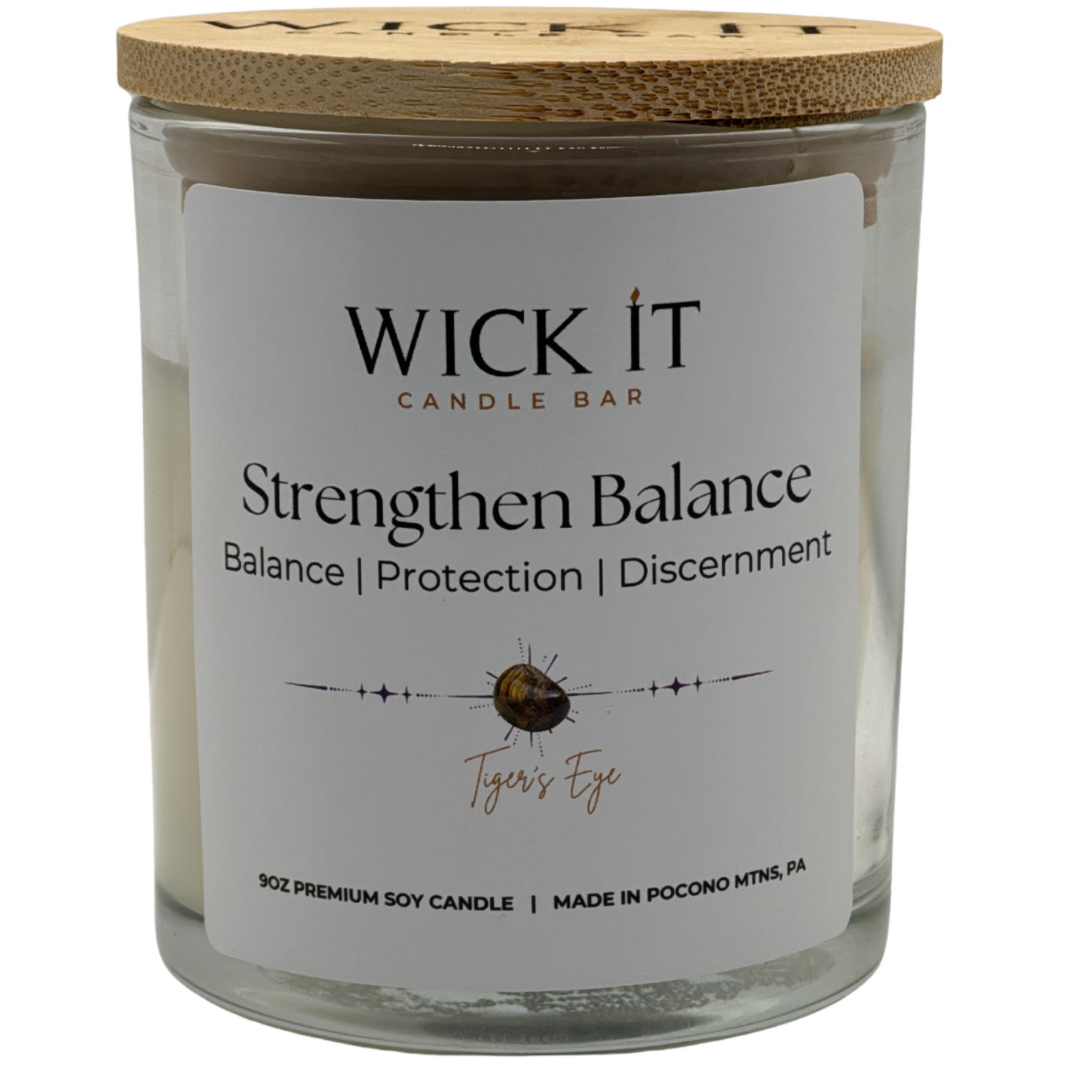 Wick It Candle Bar Strengthen Balance Soy Candle | 9 ounce